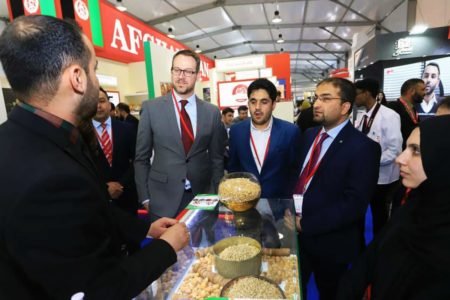 خودنمایی تولیدات زراعی افغانستان در بزرگ‌ترین نمایشگاه دبی