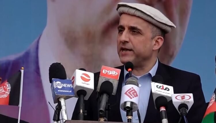 صالح معاون اول رییس جمهور در یک گردهمایی مردم کوهدامن در شمال کابل min