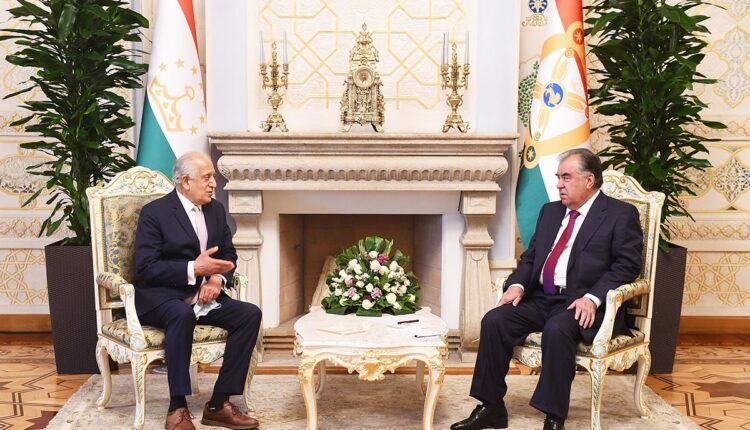 افغانستان محور دیدار خلیل زاد و رییس جمهور تاجیکستان min