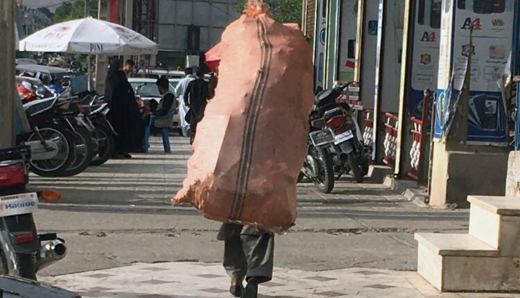 باری از فقر را حمل می کند